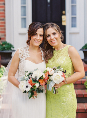 Chartreuse Lace Bridesmaids Dress