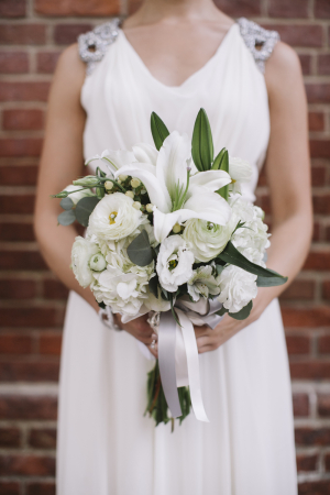 Classic Cream Bouquet With Greenery