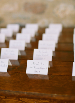 Classic Rehearsal Dinner Place Cards
