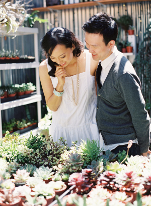 Couple at Garden Shop
