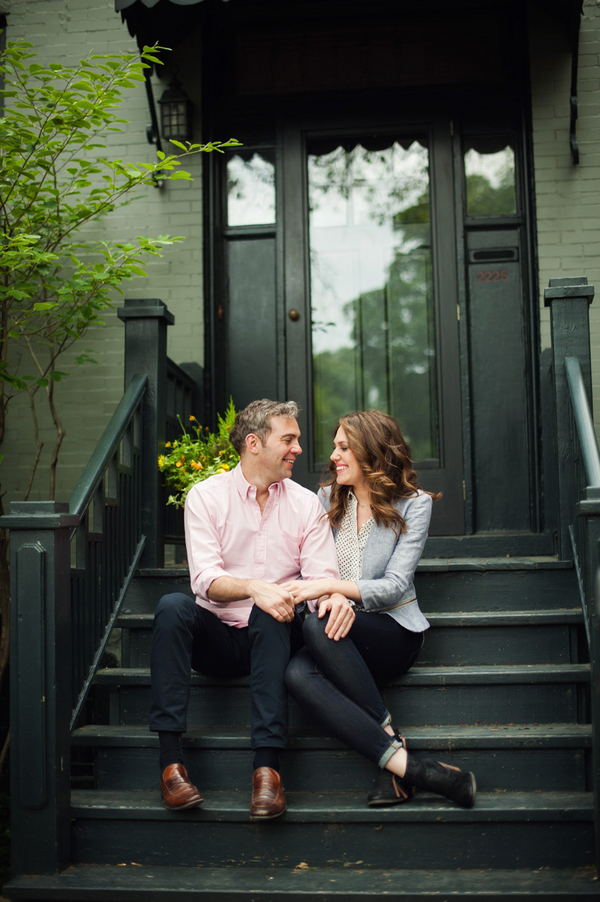 Couple on Chicago Front Stoop