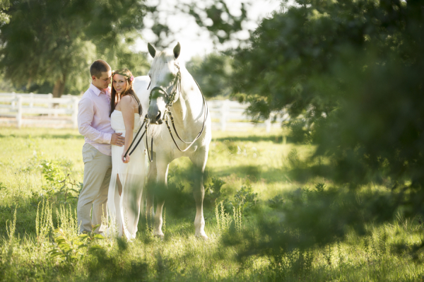 Engagement Photos with Horse