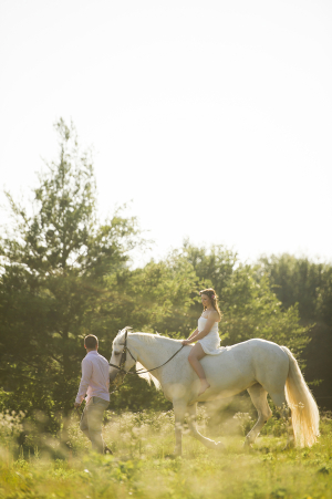 Engagement Session on Horse
