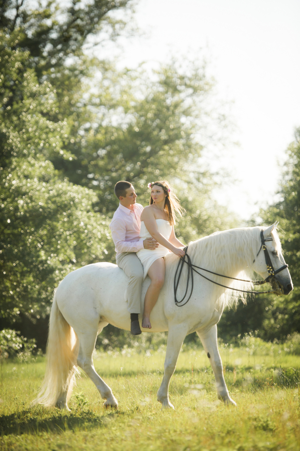 Horseback Riding Engagement Photos