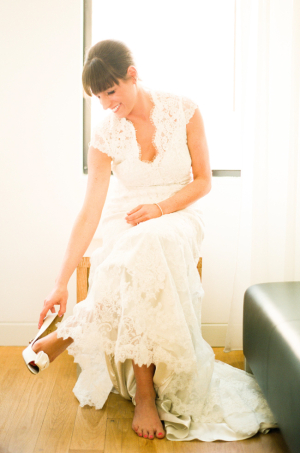 Lace Wedding Gown With Cap Sleeves