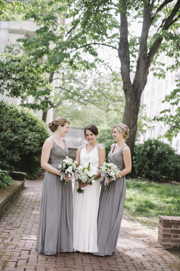 Light Gray Bridesmaids Dresses