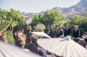Outdoor Palm Springs Wedding Ceremony
