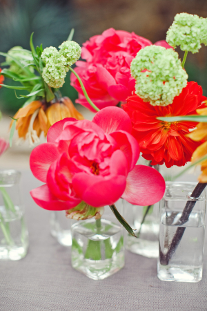 Poppies in Glass Vases