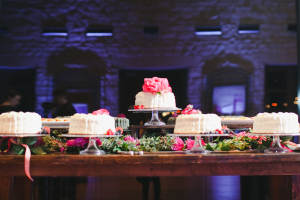 Wedding Cake Table at Reception