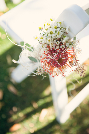 Wildflowers on Ceremony Chair