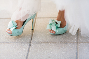Aqua Blue Bridal Shoes