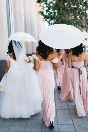Blush Pink Bridesmaids Dresses