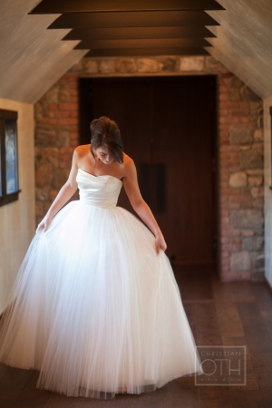 Bridal Gown With Ball Skirt