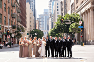 Bridal Party in Downtown Los Angeles