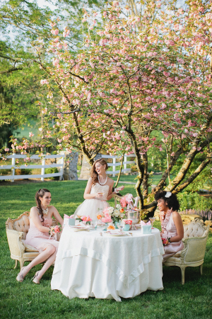 Bridesmaids Outdoor Tea Party