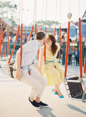 Engagement Photos on Swings
