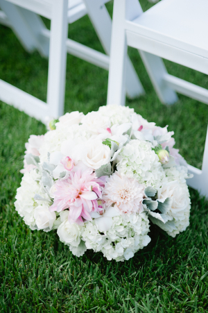 Hydrangea and Dusty Miller Floral Bouquet
