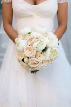 Pale Pink and Cream Rose Bouquet