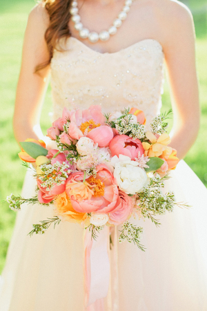 Peach and Yellow Bouquet