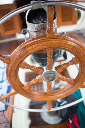 Steering Wheel on Sailboat