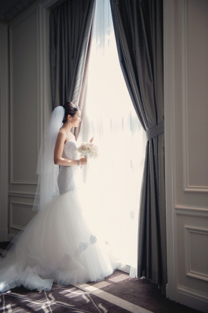 Bridal Portrait in Window