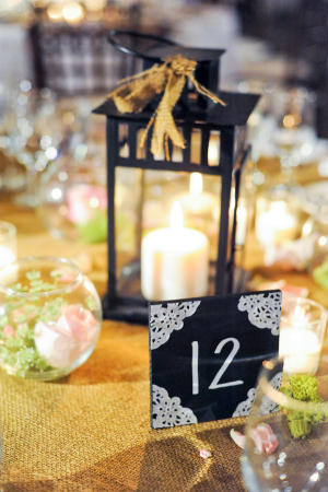 Chalkboard Sign Reception Table Numbers