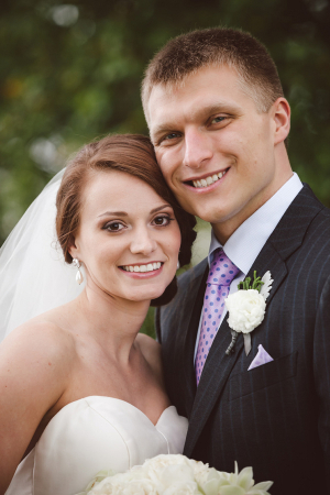 Classic Bride and Groom Portrait from Amelia and Dan
