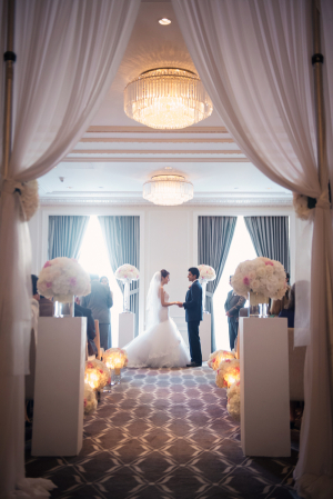 Curtain Wedding Ceremony Entrance