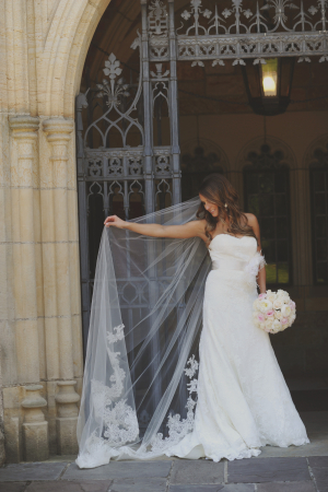 Embroidered Cathedral Length Bridal Veil