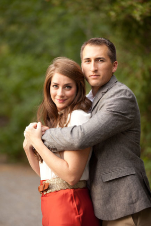 Engagement Photos Red Skirt