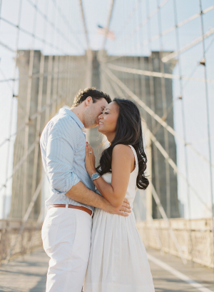Engagement Session on Brooklyn Bridge