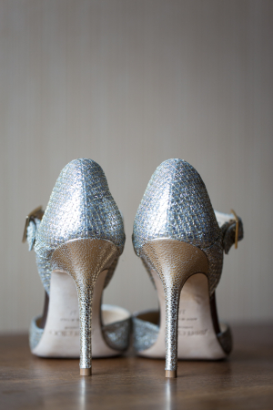 Metallic Jimmy Choo Bridal Shoes