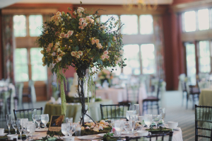 Oversize Tree and Rose Centerpiece