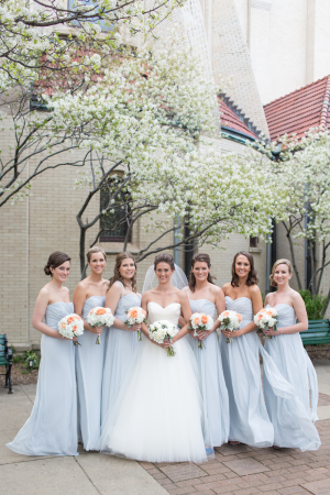 Pale Blue Bridesmaid Dresses