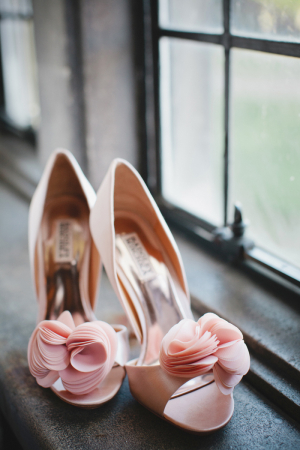 Pale Pink Badgley Mischka Bridal Heels