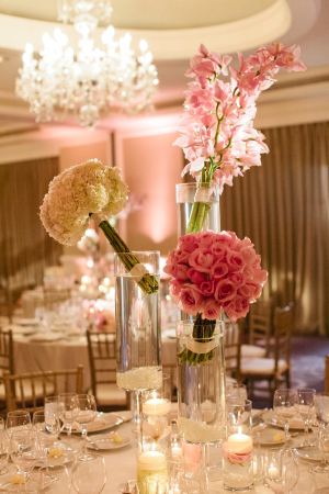 Pink Flower Bouquet Centerpiece
