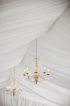 Reception Tent With Chandeliers
