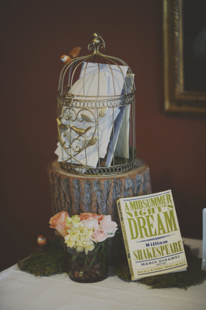 Shakespeare Themed Wedding Guest Table