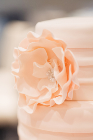 Sugar Flower on Ombre Wedding Cake