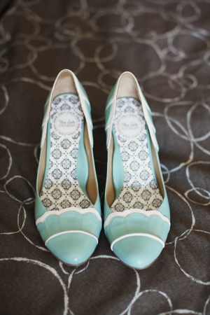 Vintage Mint Bridal Heels