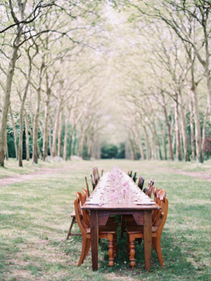 Lilac Wedding Reception Tables