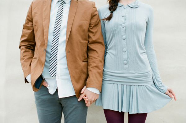 Baby Blue Engagement Session Outfit