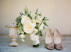Bridal Heels and Bouquet