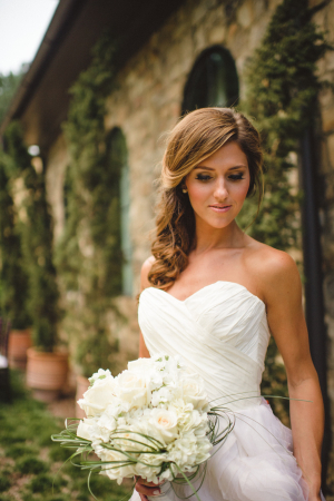 Bride with Sideswept Ponytail