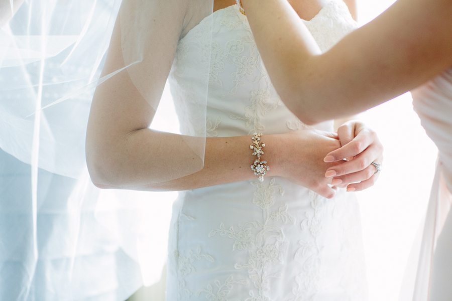 Diamond Flower Bracelet Bridal Jewelry