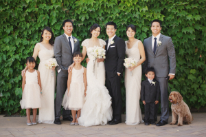 Gray and Ivory Wedding Party