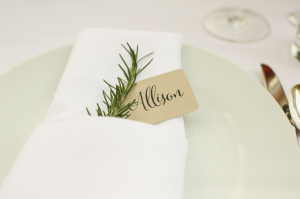 Herbs at Place Setting