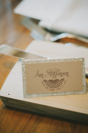 Intricate Classic Reception Place Card