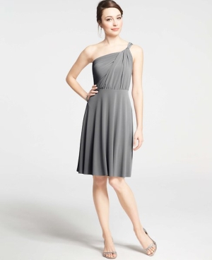 Jersey Gray Gown Ann Taylor