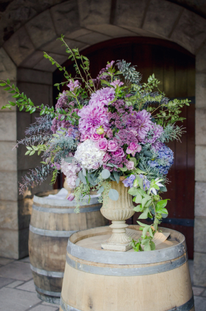 Lavender and Purple Ceremony Flowers